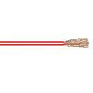 H05V-K 0,5 - PVC-Aderleitung, feindrähtig, Ring 100m, rot-weiß 