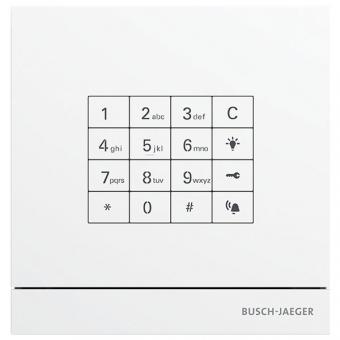 Außenstation mit Tastatur-Modul für Busch-Welcome® (studioweiss matt) 