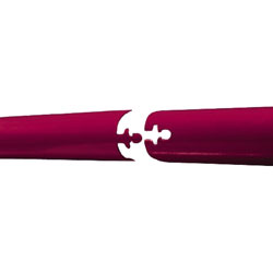 Fränkische FRH Kabelabdeck-Rundhaube aus PVC, rot, Breite 42mm, Länge 1m 