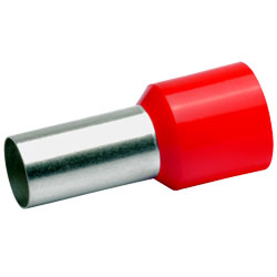 Aderendhülsen isoliert,  35mm² / 25mm, rot, 50 Stück 