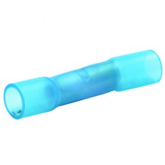 Klauke Stoßverbinder isoliert mit Wärmeschrumpfisolierung, 1,5 - 2,5mm², blau, 100 Stück 