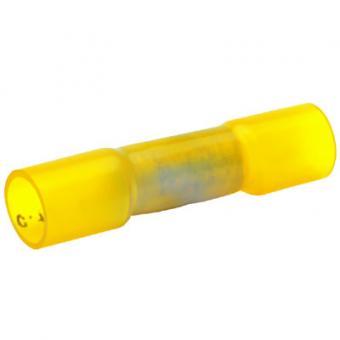 Klauke Stoßverbinder isoliert mit Wärmeschrumpfisolierung, 4,0 - 6,0mm², gelb, 100 Stück 