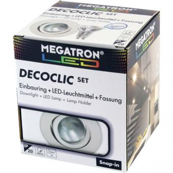 Megatron MT75400 LED-Einbauspot Set 2800K, weiß 