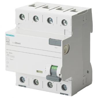 Siemens FI-Schutzschalter 5SV3344-6, 40A, 30mA, Typ A, 4-polig 