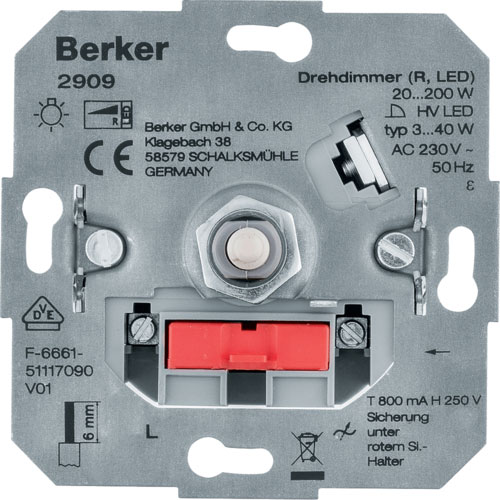 Berker Drehdimmer LED Basic | Elektroversand Schmidt GmbH