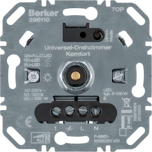 Berker Drehdimmer LED Komfort | Elektroversand Schmidt GmbH