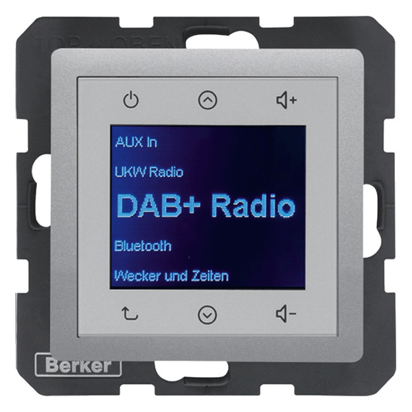 Berker Radio Touch UP DAB+, Bluetooth Q.1/Q.3/Q.7 (alu samt) |  Elektroversand Schmidt GmbH