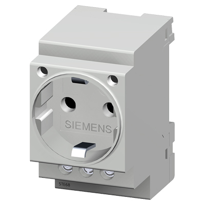 Siemens 5TE6800 - Steckdose für Hutschiene, 16A, 230V Schuko |  Elektroversand Schmidt GmbH